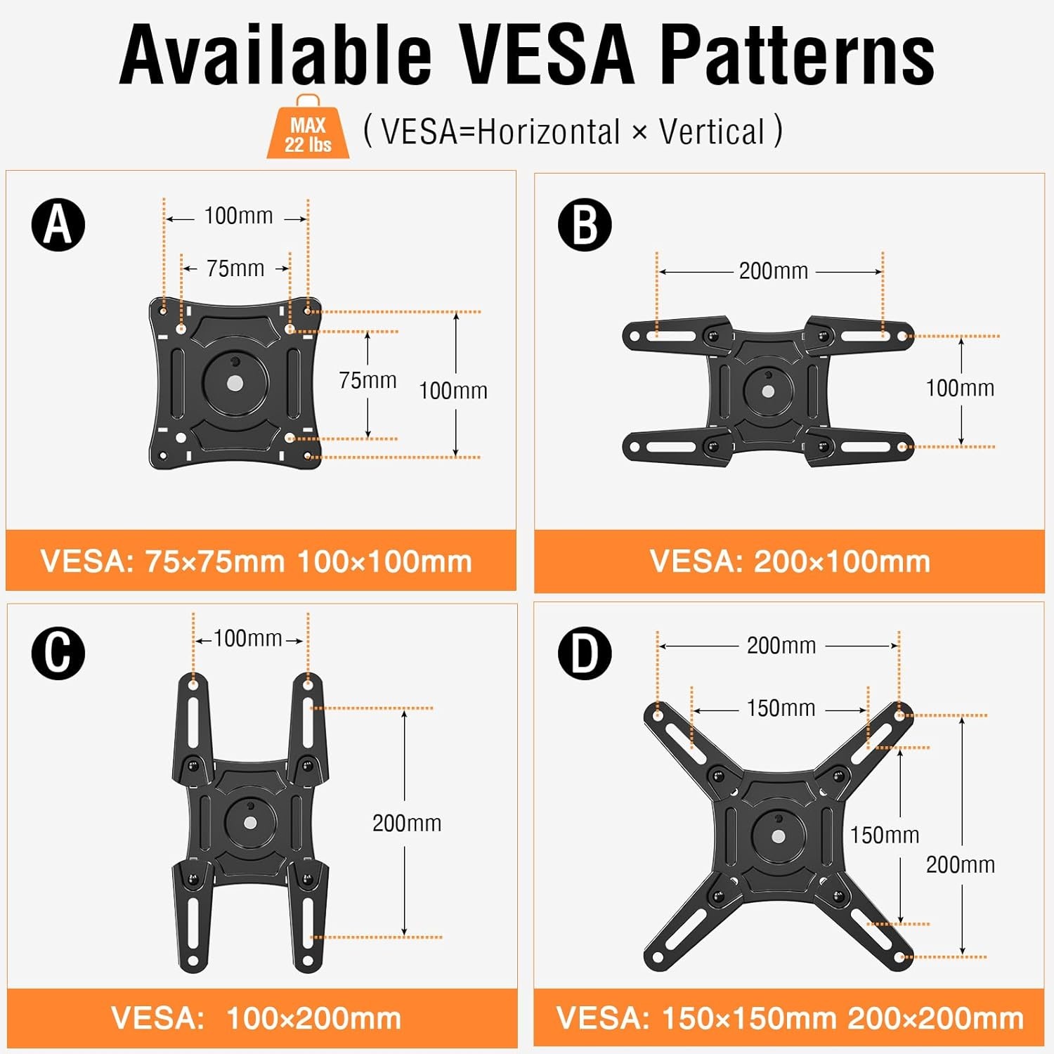 image:imageELIVED Ceiling TV Mount for Most 3775 Inch FlatCurved TVs Height Adjustable Ceiling Mount for Flat Pitched Roof Hanging TV Bracket 360 Swivel Full Motion Holds up to 110 lbs Max VESA 600x400mmHeight 153