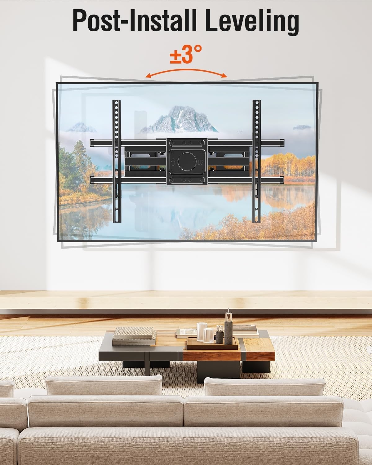 image:imageELIVED Heavy Duty TV Mount for Most 50100 Inch tvs up to 199 LBS amp 800x600mm Vesa 13 Low Profile Wall Mount TV Bracket Fixed tv Wall Mount Fits 16 24 32 StudsMotion 4282 TV