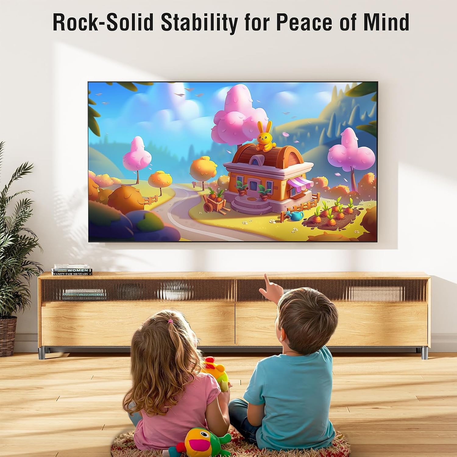 image:imageELIVED Heavy Duty TV Mount for Most 50100 Inch tvs up to 199 LBS amp 800x600mm Vesa 13 Low Profile Wall Mount TV Bracket Fixed tv Wall Mount Fits 16 24 32 StudsFix 50100 TV