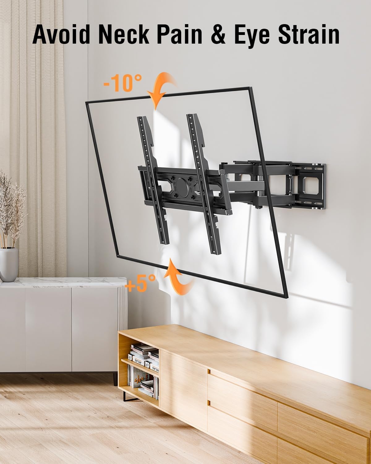 image:imageELIVED Heavy Duty TV Mount for Most 50100 Inch tvs up to 199 LBS amp 800x600mm Vesa 13 Low Profile Wall Mount TV Bracket Fixed tv Wall Mount Fits 16 24 32 StudsMotion 2665TV