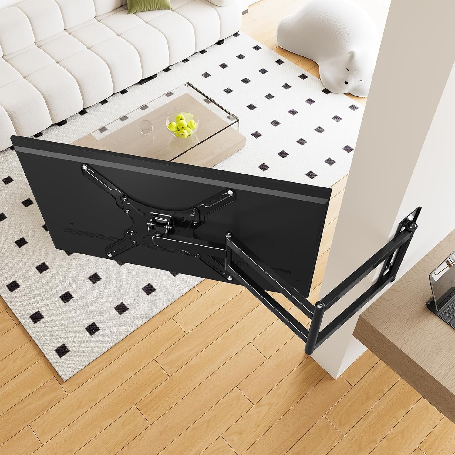 image:imageELIVED Outdoor Long Arm TV Wall Mount for Most 4275 Inch TVs 379 Inch Long Extension Corner TV Mount Weatherproof Full Motion tv Bracket AntiRust for Patio Holds 99 lbs Max VESA 600x400mmIndoor Arm 295
