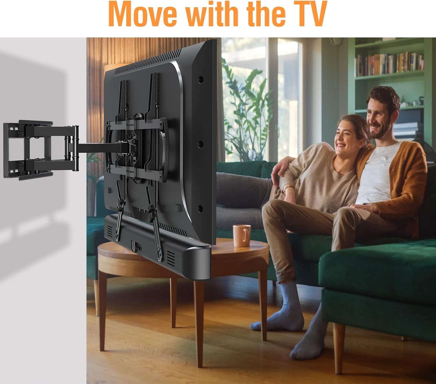 image:imageELIVED Soundbar Mount Under or Above TV Fits Most Sound Bars Up to 15 Lbs ToolFree Knob Height Adjustable Universal Sound Bar TV Bracket with Detachable Long Extension Arms and LBracketsLarge