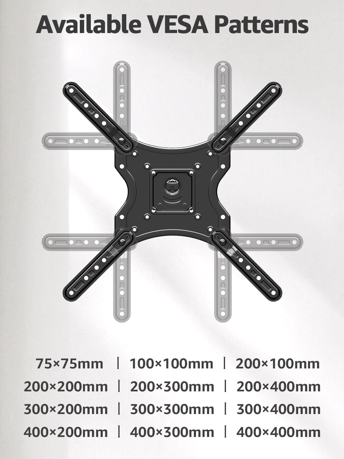 image:imageELIVED TV Wall Mount for Most 2660 Inch TVs Swivel and Tilt Full Motion TV Mount with Single Stud Perfect Center Design Wall Mount Bracket Max VESA 400x400mm Corner Mount Holds up to 77 lbsArm 16 TV 2660