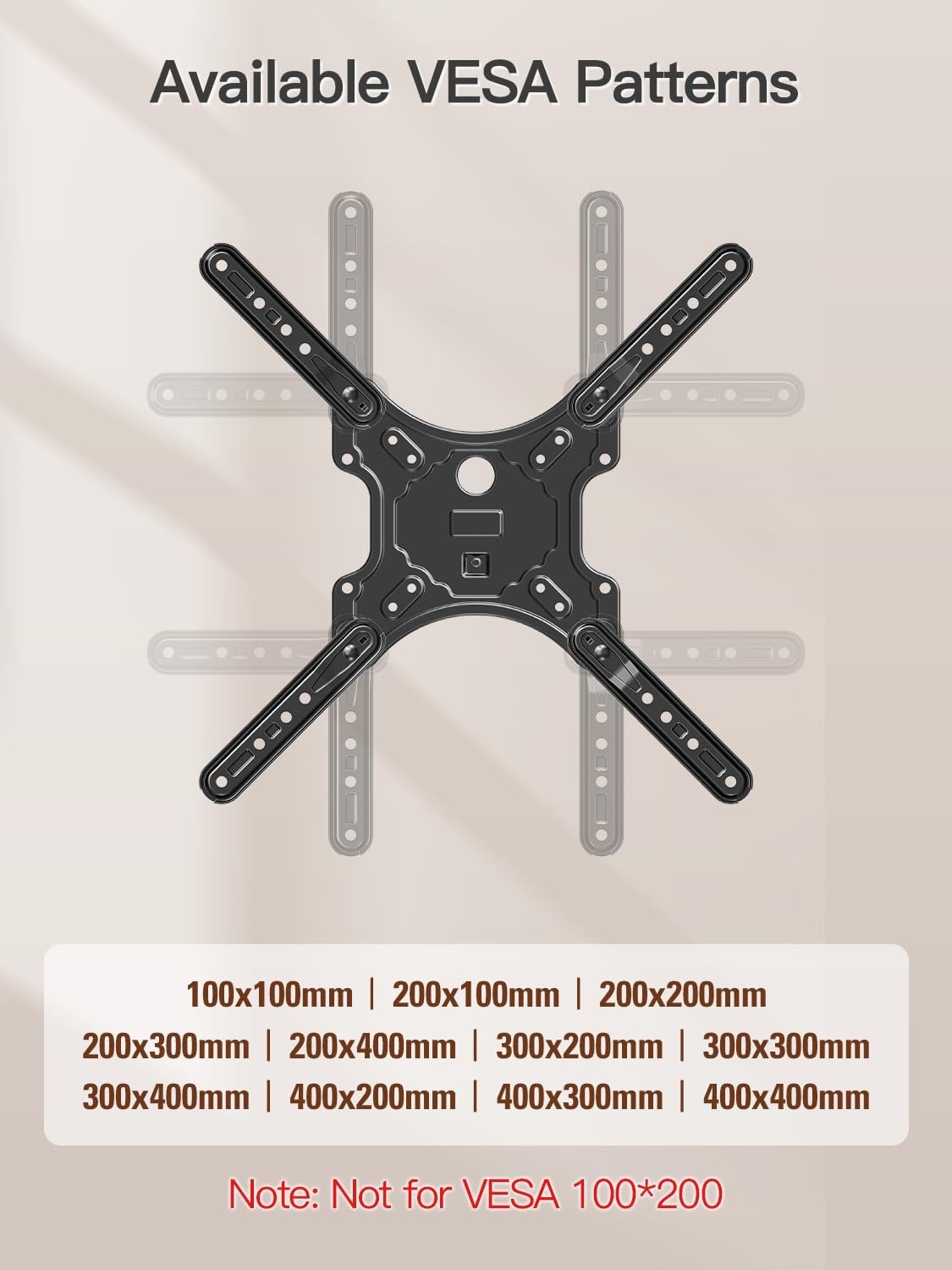 image:imageELIVED TV Wall Mount for Most 2660 Inch TVs Swivel and Tilt Full Motion TV Mount with Single Stud Perfect Center Design Wall Mount Bracket Max VESA 400x400mm Corner Mount Holds up to 77 lbsArm 155 TV 2660
