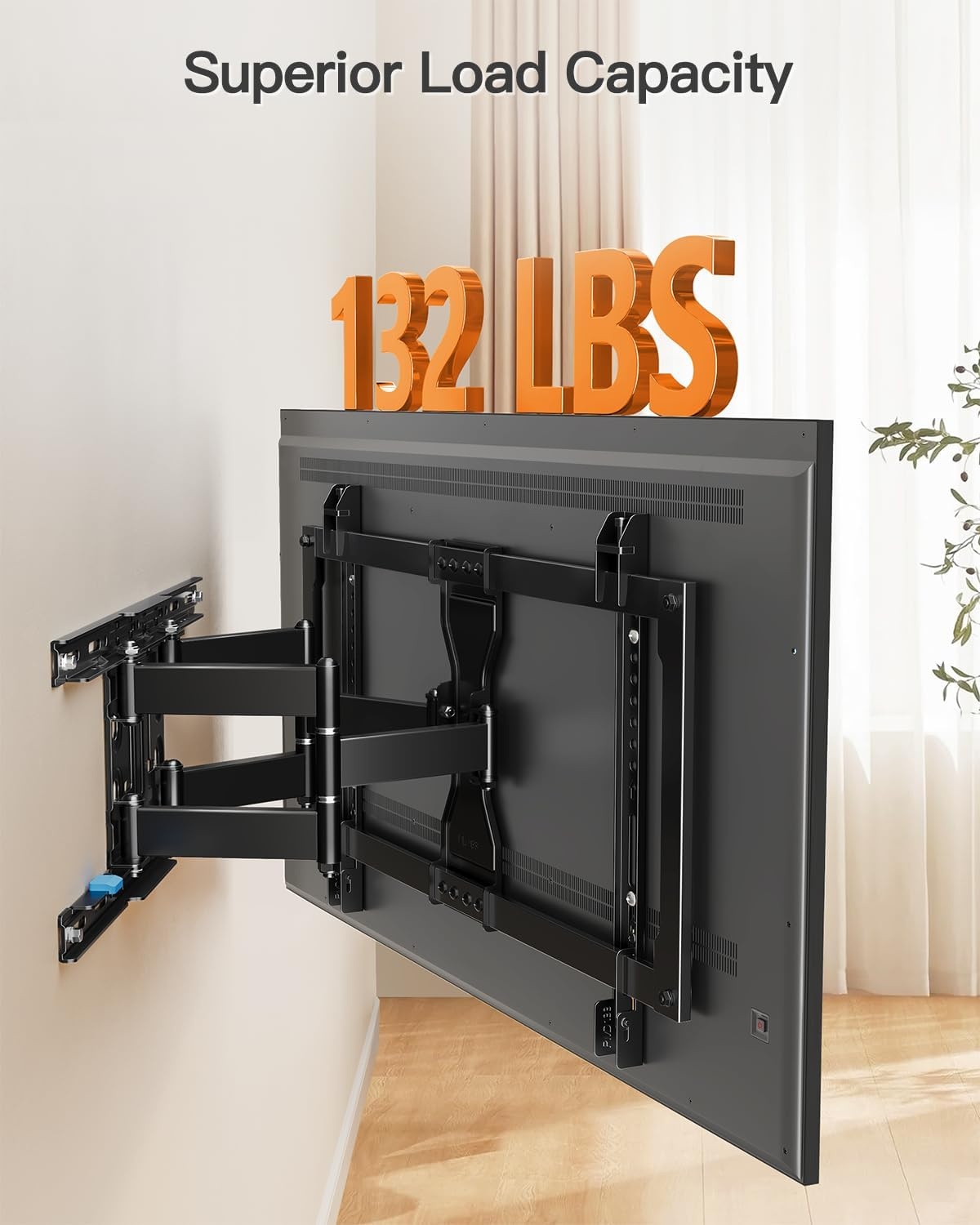 image:imageELIVED TV Wall Mount for Most 2660 Inch TVs Swivel and Tilt Full Motion TV Mount with Single Stud Perfect Center Design Wall Mount Bracket Max VESA 400x400mm Corner Mount Holds up to 77 lbsMotion 3790 TV