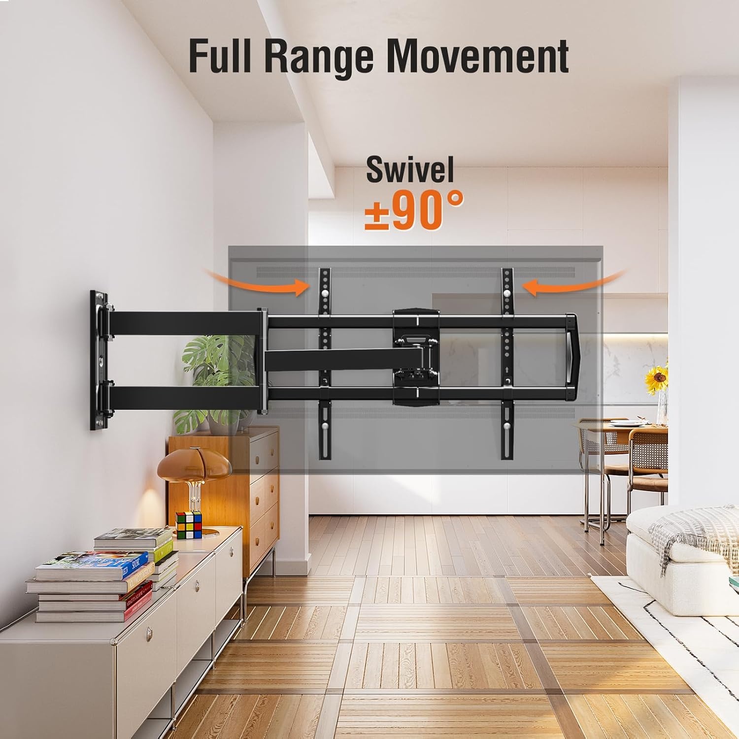 image:imageELIVED Tilting TV Wall Mount for Most 3785 TVs Up to 132 lbs Low Profile Tilt Mount Fits 241816 Wood Studs SpaceSaving Wall Mount tv Bracket Max VESA 600x400mmTV 4275 Arm 32