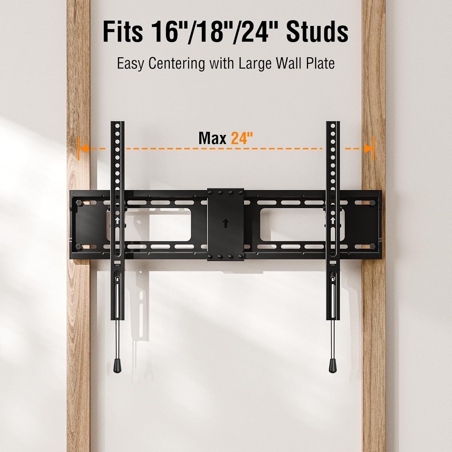 image:imageELIVED Tilting TV Wall Mount for Most 3785 TVs Up to 132 lbs Low Profile Tilt Mount Fits 241816 Wood Studs SpaceSaving Wall Mount tv Bracket Max VESA 600x400mmTV 3785 Low Profile