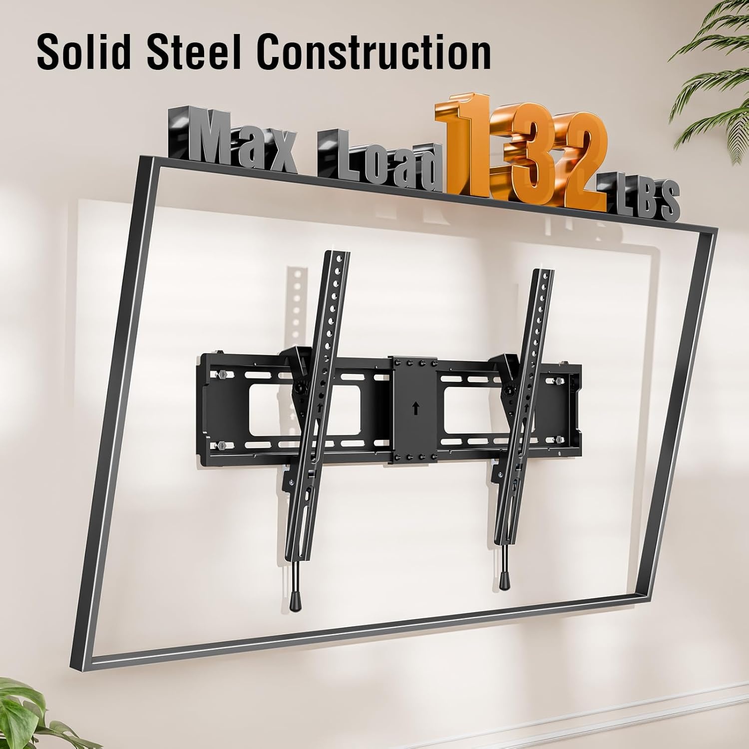 image:imageELIVED Tilting TV Wall Mount for Most 3785 TVs Up to 132 lbs Low Profile Tilt Mount Fits 241816 Wood Studs SpaceSaving Wall Mount tv Bracket Max VESA 600x400mmTV 3785 Low Profile