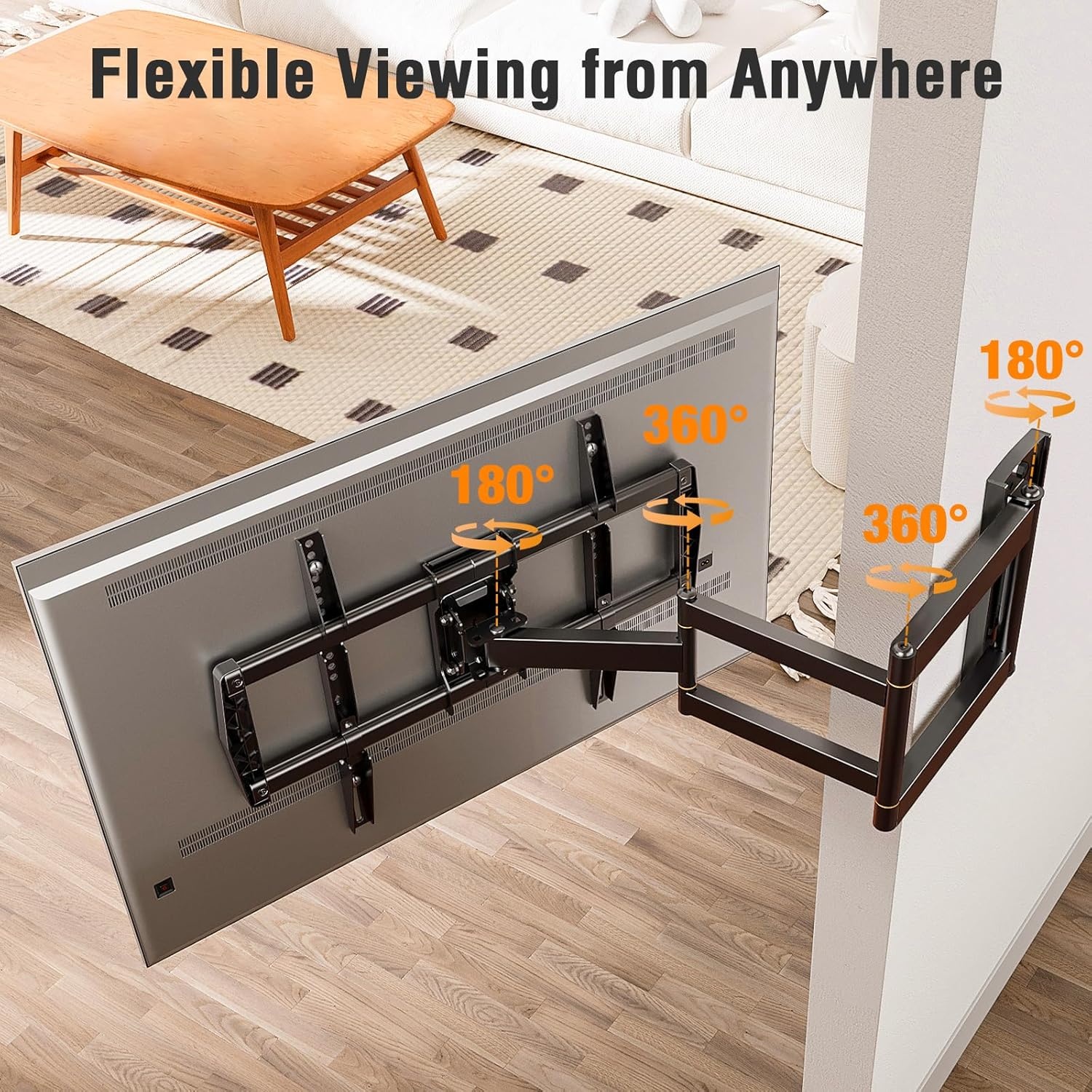 image:imageELIVED Tilting TV Wall Mount for Most 3785 TVs Up to 132 lbs Low Profile Tilt Mount Fits 241816 Wood Studs SpaceSaving Wall Mount tv Bracket Max VESA 600x400mmTV 4275 Arm 30