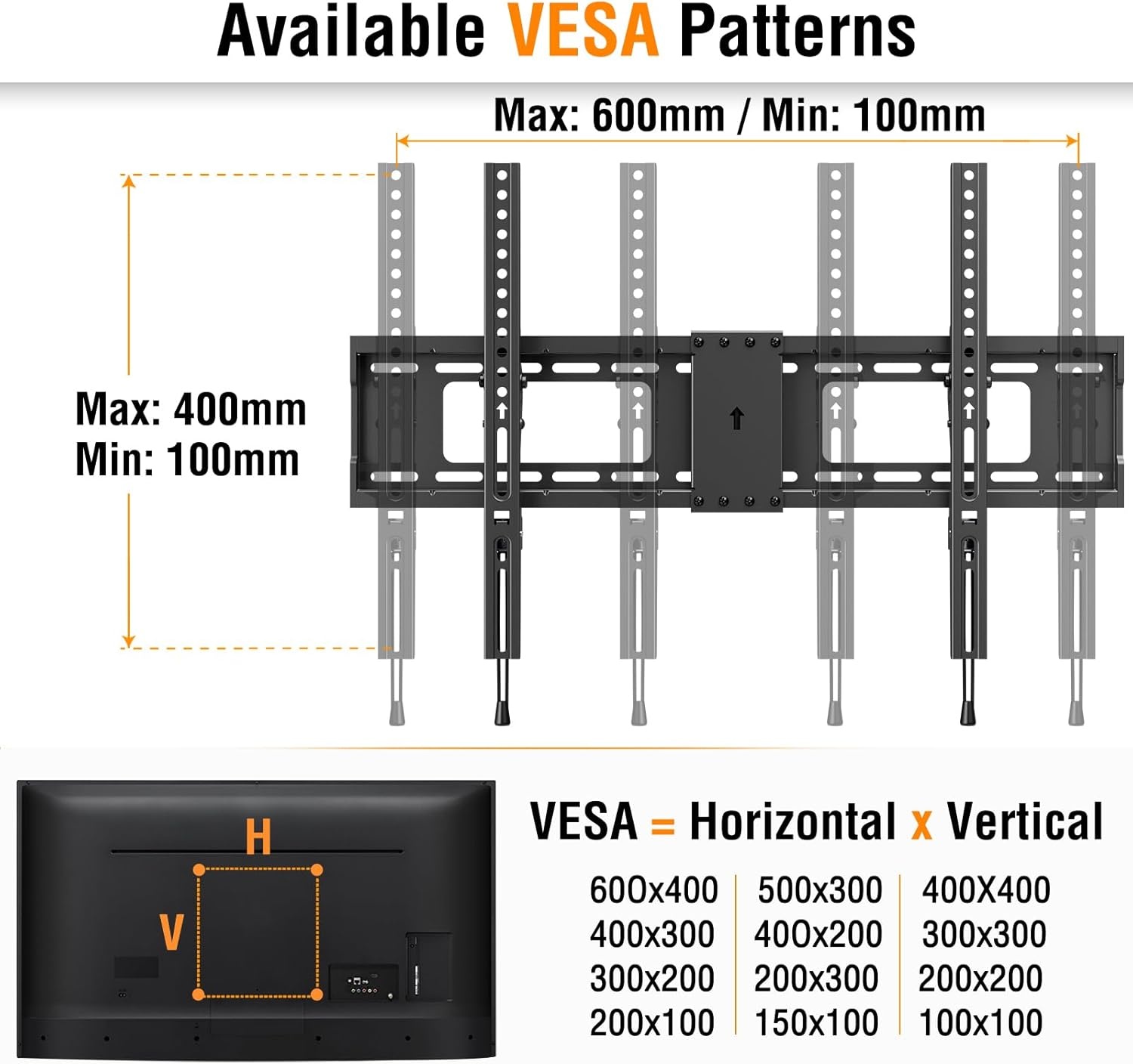image:imageELIVED Tilting TV Wall Mount for Most 3785 TVs Up to 132 lbs Low Profile Tilt Mount Fits 241816 Wood Studs SpaceSaving Wall Mount tv Bracket Max VESA 600x400mmTV 3785 Low Profile