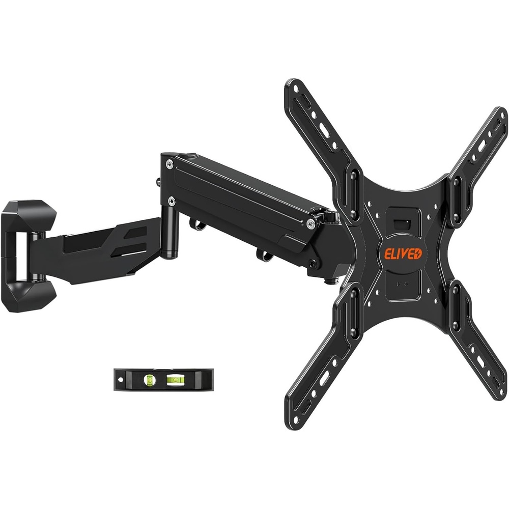 image:imageELIVED Height Adjustable TV Mount for Most 2655 Inch tvs Holds 1166 lbs Spring Arm Full Motion Swivel Tilt Articulating TV Wall Mount Bracket Max VESA 400x400mmMatte Black