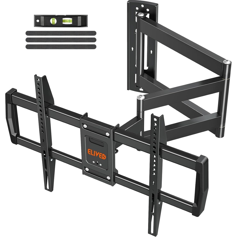 image:imageELIVED Outdoor Long Arm TV Wall Mount for Most 4275 Inch TVs 379 Inch Long Extension Corner TV Mount Weatherproof Full Motion tv Bracket AntiRust for Patio Holds 99 lbs Max VESA 600x400mmOutdoor Arm 379
