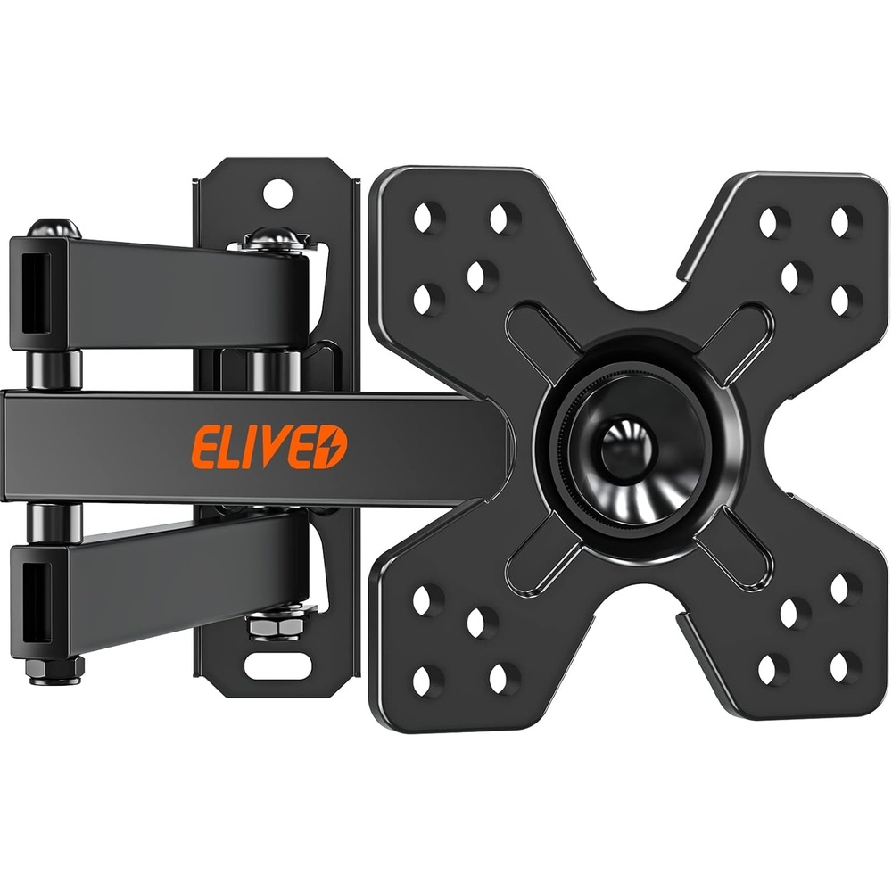 image:imageELIVED TV Wall Mount for Most 1330 inch TVs and Monitors Swivel and Tilt Full Motion TV Mount Brackets Rotation Articulating Extension Arm Single Stud for Corner Max VESA 100x100mm 33 lbs