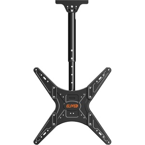image:imageELIVED Ceiling TV Mount for Most 3775 Inch FlatCurved TVs Height Adjustable Ceiling Mount for Flat Pitched Roof Hanging TV Bracket 360 Swivel Full Motion Holds up to 110 lbs Max VESA 600x400mmHeight 302
