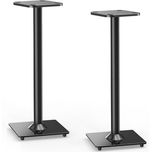 image:imageELIVED Universal Speaker Stand Pair 31 Inch Height Bookshelf Speaker Stands for Satellite Speaker Large Speaker Up to 22 lbs Surround Sound Speaker Stand with Cable Management BlackHeight 31