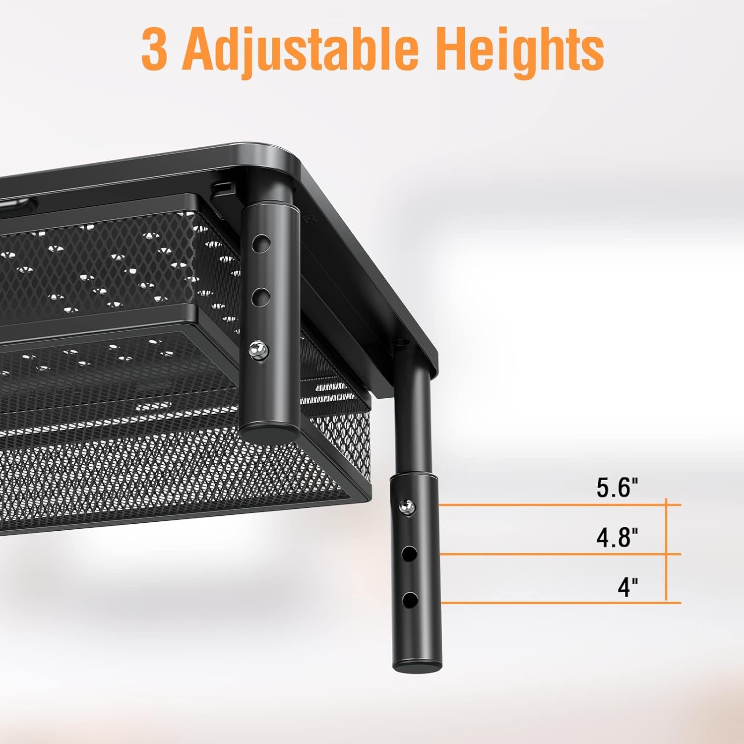 image:imageELIVED 2 Pack Monitor Stand Riser with Drawer 3 Height Adjustable with Larger Storage Space for Home and Office Supplies Metal Desktop Stand for Laptop Computer Printer PC iMac