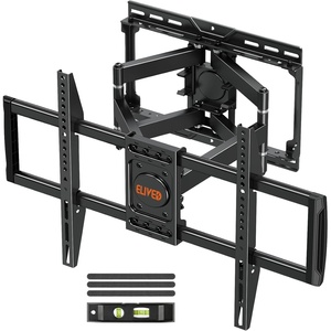 image:imageELIVED Ultra Slim TV Wall Mount for Most 2660 Inch tvs Low Profile TV Mount Full Moiton Wall Mount Bracket Swivel and Tilt Max VESA 400x400mm Holds up to 88 lbs Fits 16 Wood StudsTV 3782 Smooth Motion