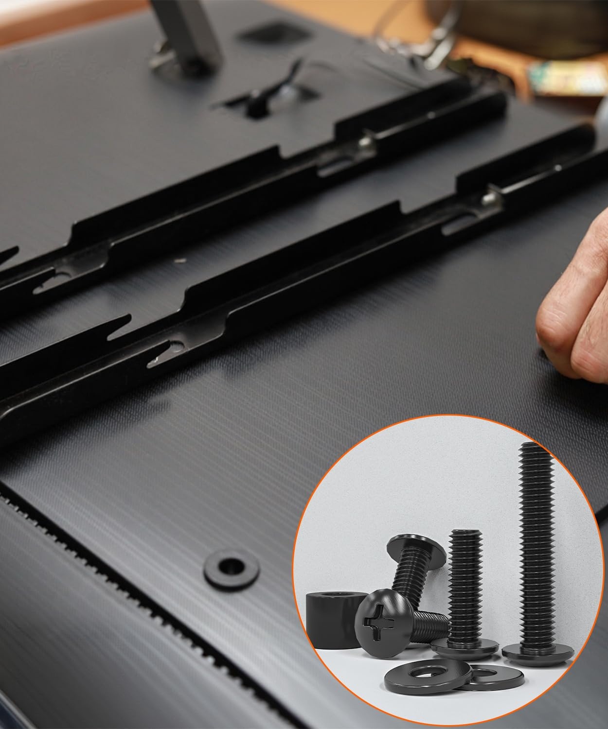 image:imageELIVED Universal TV Mounting Hardware Kit with Box M4 M6 M8 Screws and Washers Spacers Replacement Screws Set for Most Flat Curved TV Monitors